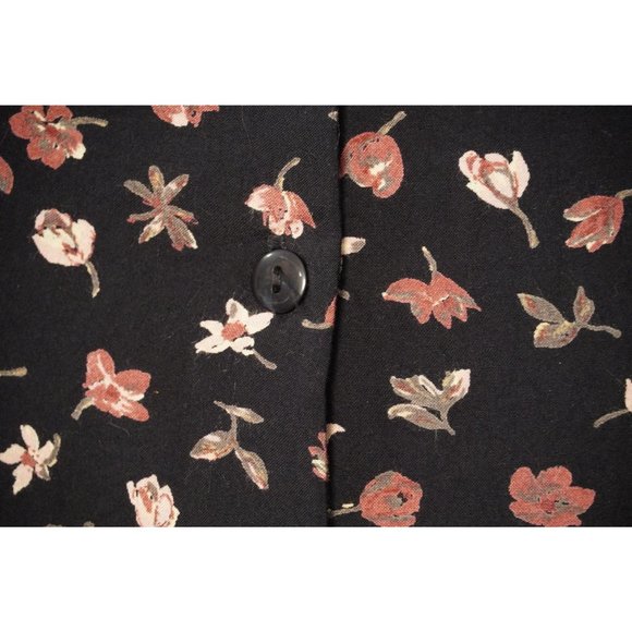 Vintage Flirty Floral Mini Skirt, Size 7 Skirt, Button Up Skirt, Byer California - Picture 6 of 8